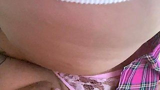 Solo Latina masturbating in panties