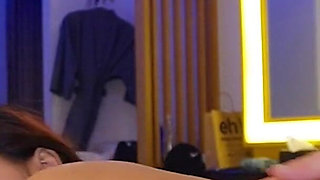 Petite 18 Year Old Asian Girl Comes Back to Try Cock and Swallow All the Cum of a Tourist