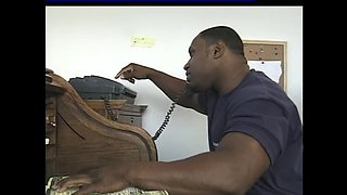 Black and Busty Secretary Banged by Her Black Boss in Office