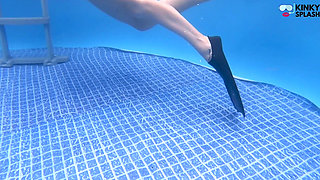 Masturbating in Snorkel Gear - Underwater Cum Shot