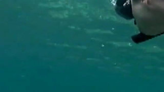 Snorkel Slut: Tight Bikini, Dive Mask & Underwater Fin Tease