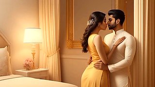 Desi couple's wild romance leads him to unload inside her pussy