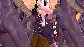 Genshin Impact - Genshin Girls in Hilichurl Beach Camp - Rough Sex - 3D Hentai Animations