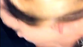 Cherie Snaps Sloppy Blowjob In The Car