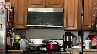 Sexy Blonde Real Wife in Every Day Life