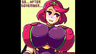 Horny Pyra From Xenoblade Wants Big Cock - Cowgirl POV Hentai