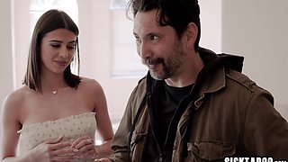 Petite maid Kylie Rocket banged by boss