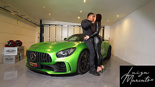 Rough Sex in a Luxury Car with the Mechanic - Luiza Marcato