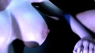 Two 3d cartoon cuties are ready for their bath