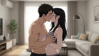 She Caught Me Looking her workout and punish me as blowjob