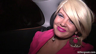 Big Tits Blonde MILF Tiffany Kingston in Hot Amateur Dogging Action Gets Her Tits Covered in Cum