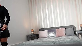 Sexy Granny In Latex Seduces Young Stud For Intense Blowjob