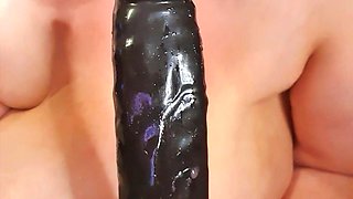Titty Fucking BBC Dildo Sucking Play