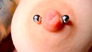 teen closeup pierced tits and creamy pussy