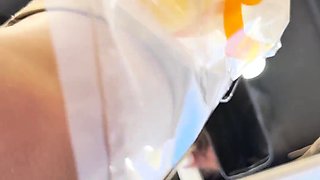 Amateur ass rammed outdoors