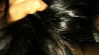 Cute brunette's kinky BDSM blowjob and fisting POV