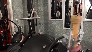 Leather Bondage Bag and Venus 2000 Milking