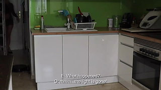 Milf Fucks Electrician because She Can't Pay the Bill