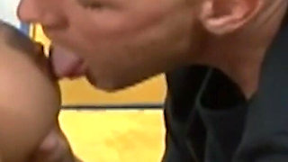 She Was Flashing Her Tits While Driving and Was Interested to Make Hardcore Porn