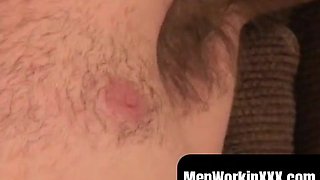 MenWorkinXXX.com - Pulsing manstick old dumps steaming spunk after strenuous getting off