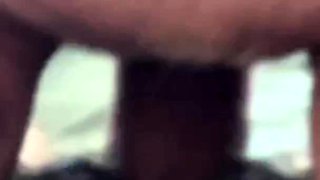 On top of him playing with his cock