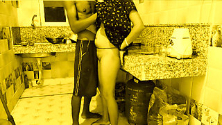 Curvy Goddess Desi Bhabi Gets Drilled Fast and Hard by her young devar in kitchen room.