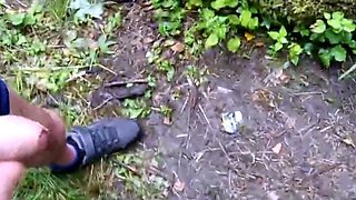 Wanking in the Woods Old and Young Handjob Adventure