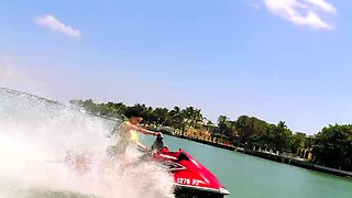 Nasty brunette pornstar with big boobs