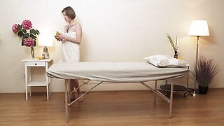 Virgin Massage featuring Aziza's lesbian movie