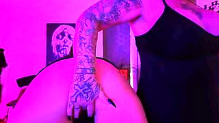 Danish Domina Dark dominates neighbor MILF with magic wand orgasm control BDSM femdom