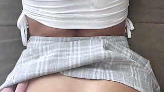 Stepsis gives blowjob in preparation for deep pussy drilling