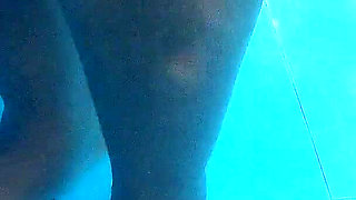 Unique Underwater Shots of Two Black Lesbians
