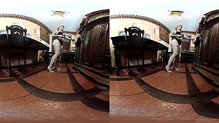 Jessica Masturbates Her Pussy On Big Table - Tattooed Amateur Solo Model Fingering