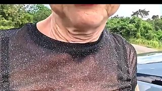 Hot Car Sex & Road Head with British Wife - Amateur Couple Fuck