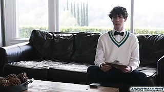 Adam load his cum to virgin Cristiano mouth