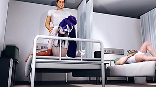 3D Big Boobs Slut Naked Her Perfect Body Cheating with Stranger