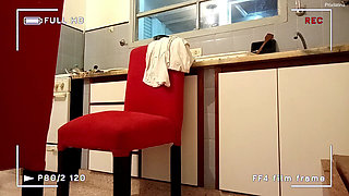 Sex Scene in the Kitchen, with a Very Curvy Young Woman