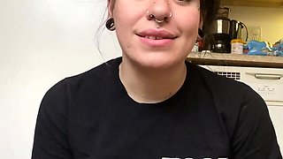 Amateur blondie solo anal masturbation