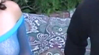 Calm and Romantic Outdoor Bonding Between a Delightful Pale Girl and Her Dedicated BBC Paramour