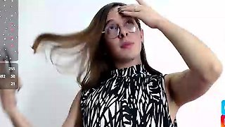 Solo ladyboy masturbation