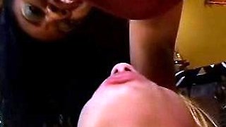 Fetish brunette lesbian love licking pussy hard in hd