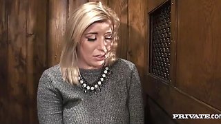 Masked Dude Replaced The Priest And Fucked Horny Slut In The Confession Booth