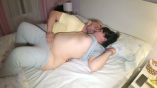 I Fuck My Wife Passionately. Cumming Inside Her Cute Vagina
