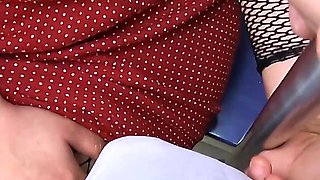My Wife Handjob a Stranger Man in Public Train