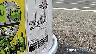 Czech Jacker 23: Bus Stop Bounty - the Blonde’s Tits Tease