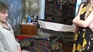 Russian Mommy Seduced 3Some Sex Lovemaking Two Teenager Dudes