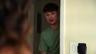 Horny Latina teen stepsis seduce stepbro