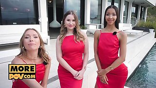 Innocent Angelika Grays and Amalia Davis's hardcore porn