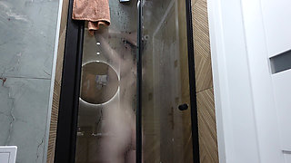 I'm Taking a Shower in My New Bathroom