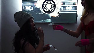 Hot Real College Girls on Vacation Licking Pussy